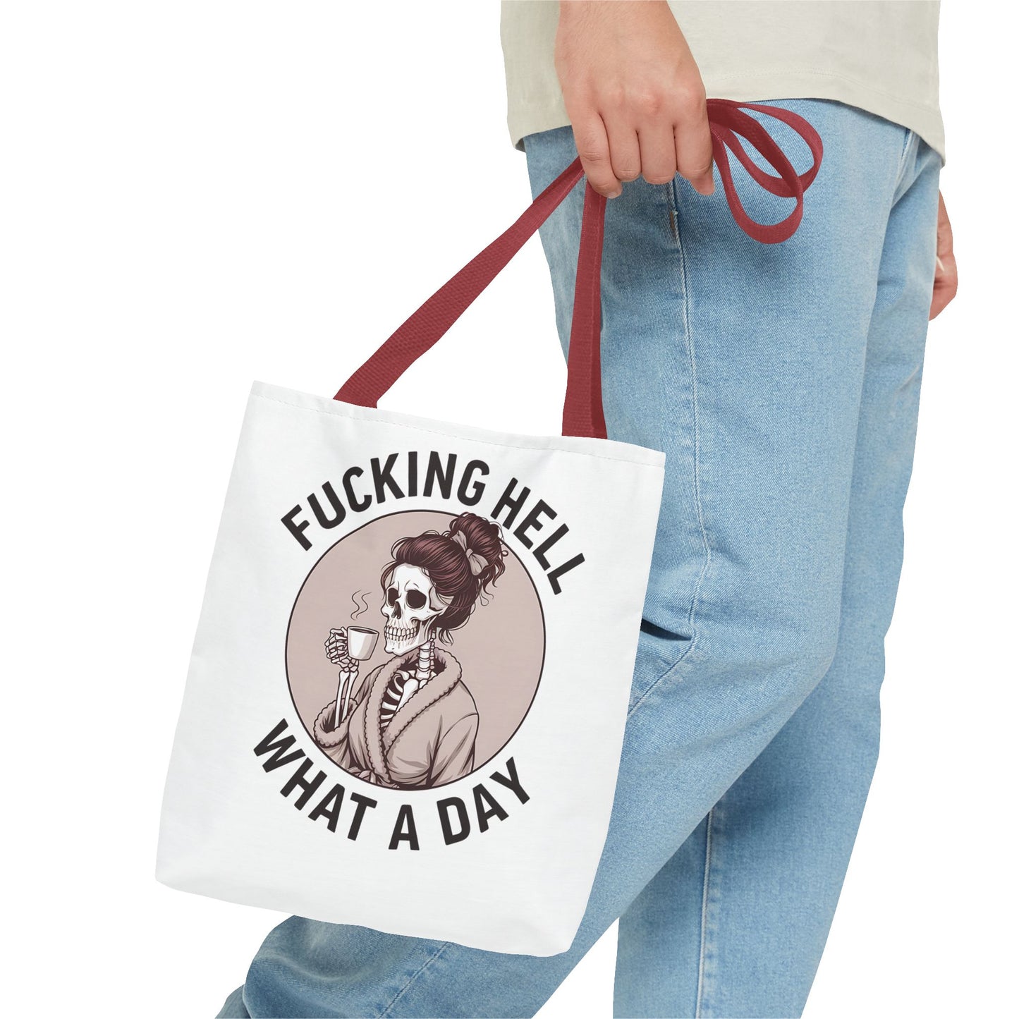 "Fucking Hell What a Day" Tote Bag - Stylish, Fun & Eye-Catching Tote for Everyday Use