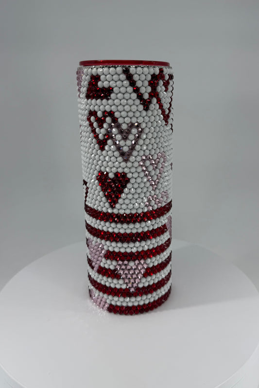 Rhinestone Hearts 20oz Tumbler