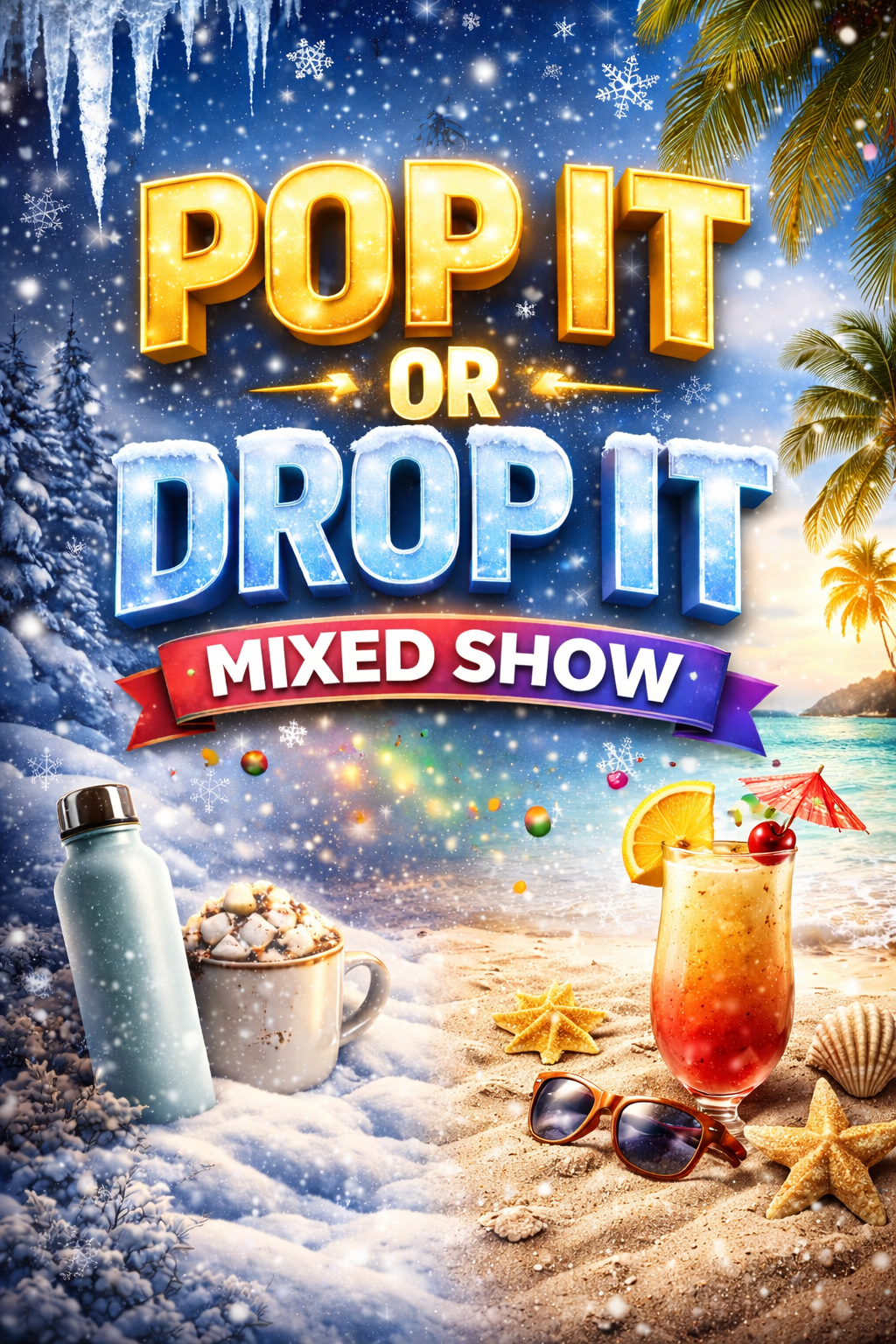 MIX SIZES LIVE FRIDAY 01/30/26 7:30pm ET Pop It or Drop It