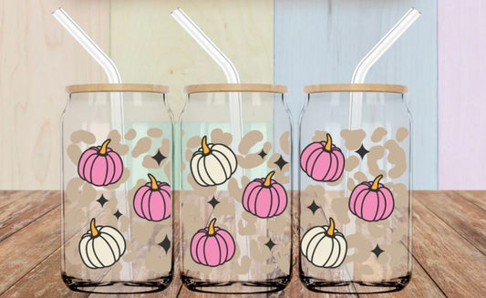 Pink Pumpkin Glass Libby