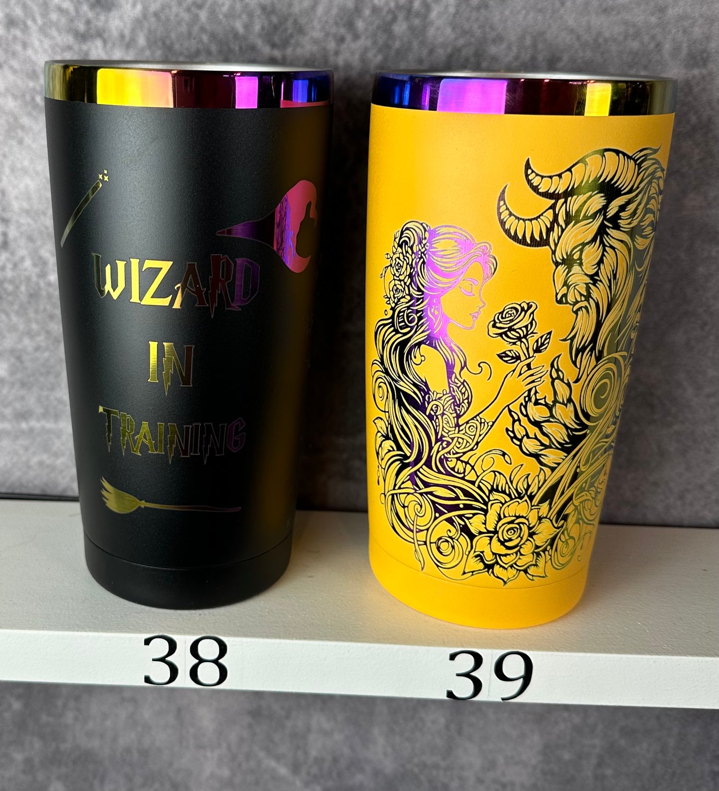 20oz Laser Engraved Rainbow Tumbler