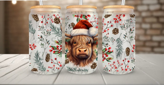 Christmas Highland Cow