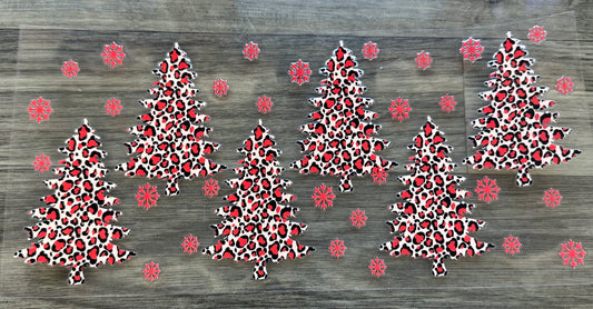 Red Leopard Print Trees Anow