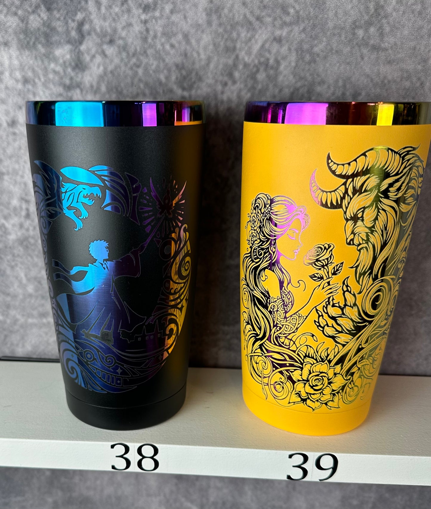 20oz Laser Engraved Rainbow Tumbler