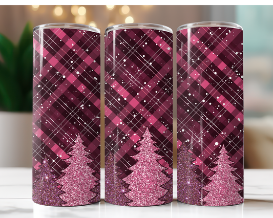 Dark Pink Christmas Trees