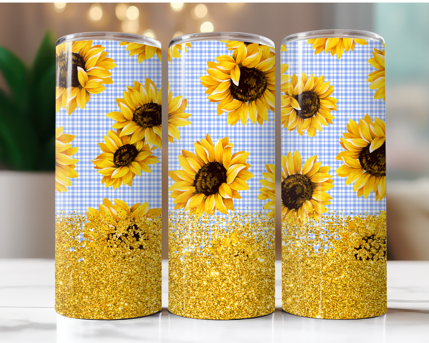 Glitter Sunflowers