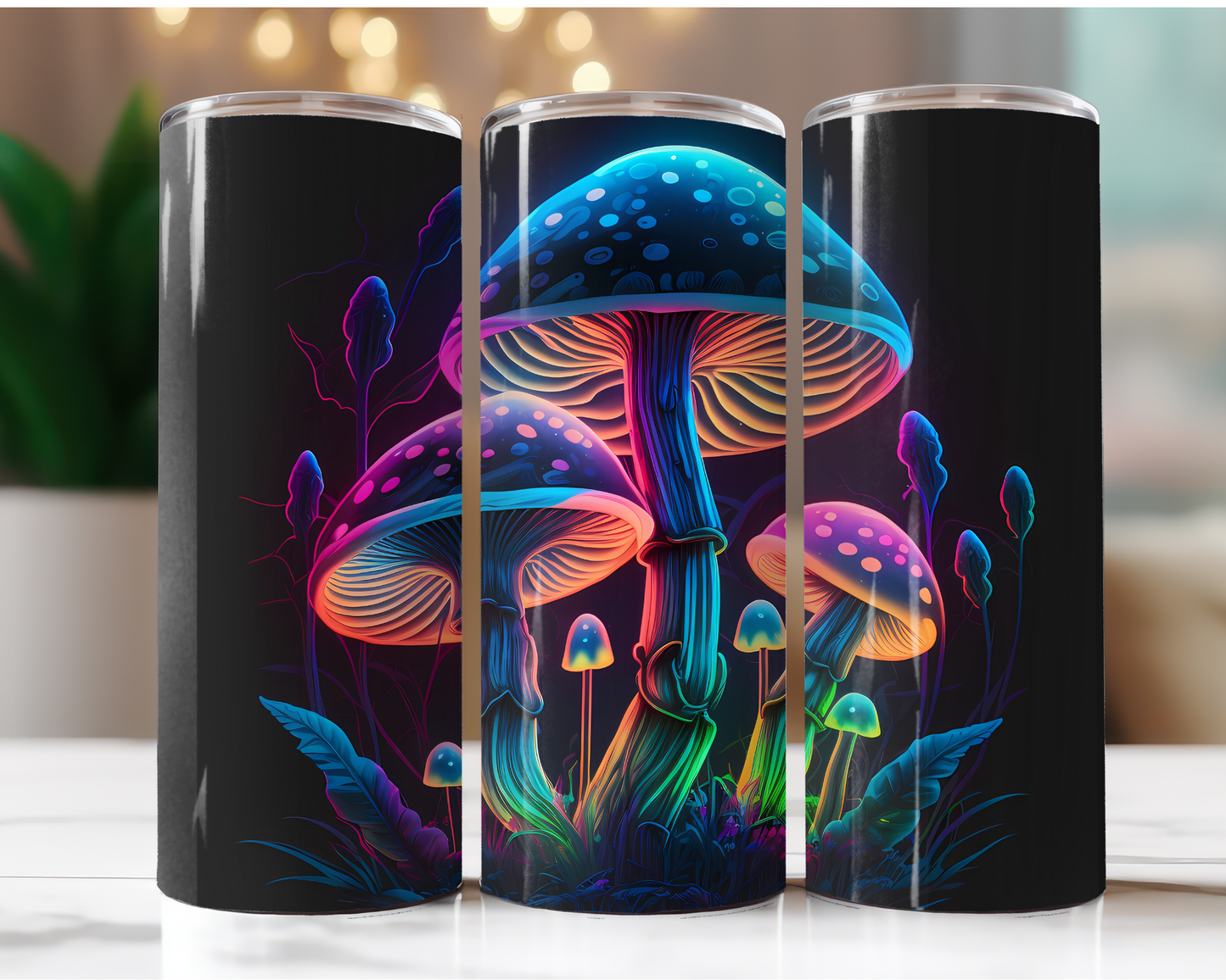 Neon Mushrooms