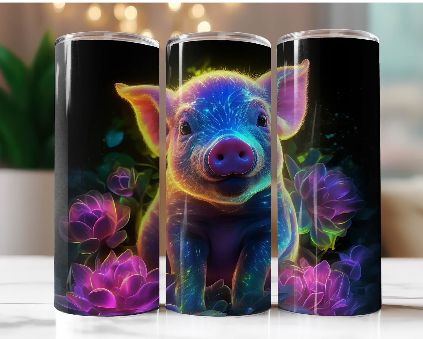 Biofluorescent Pig