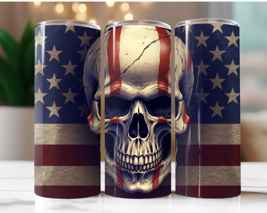 American Flag Skull