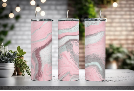 Pink Grey Marble