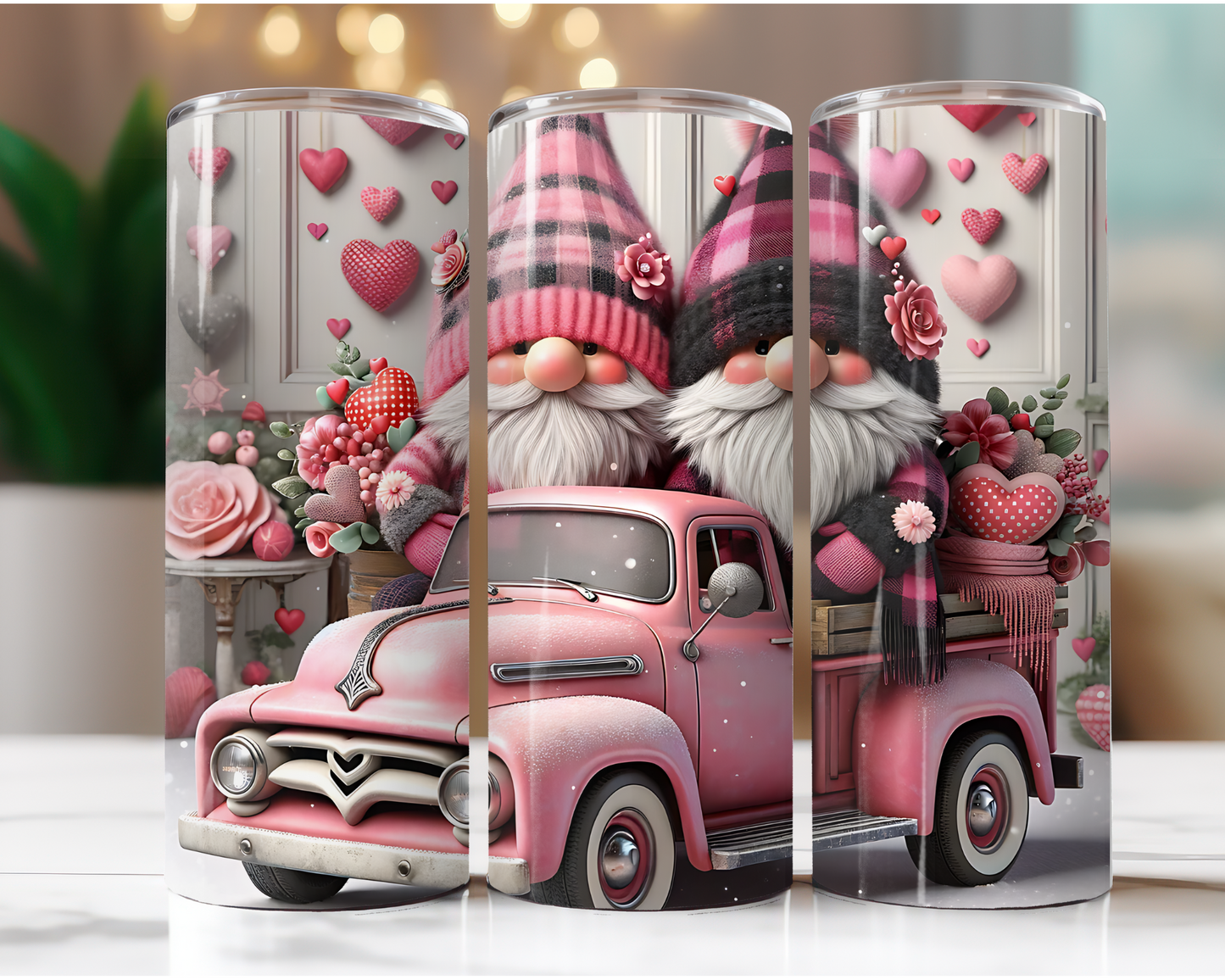 Valentines Gnome Truck