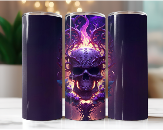 Purple Fire Skull