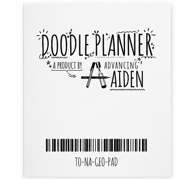 Doodle Planner 42-page pad front cover