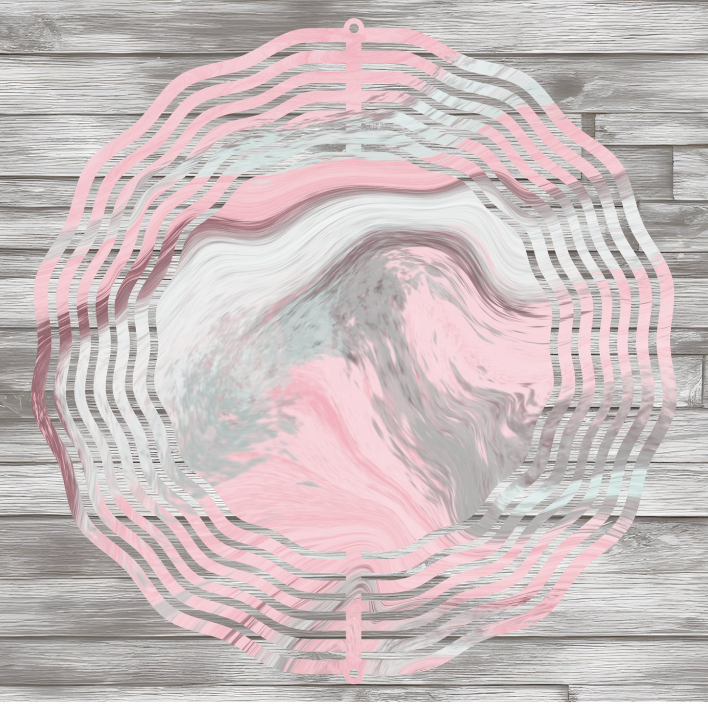 Grey and Pink Marble Wind Spinner