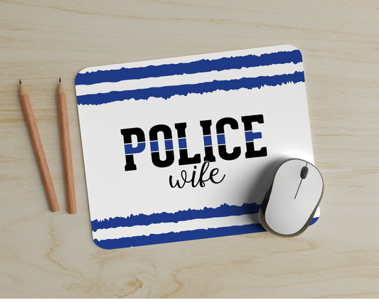 Police Wife Mouse Pad