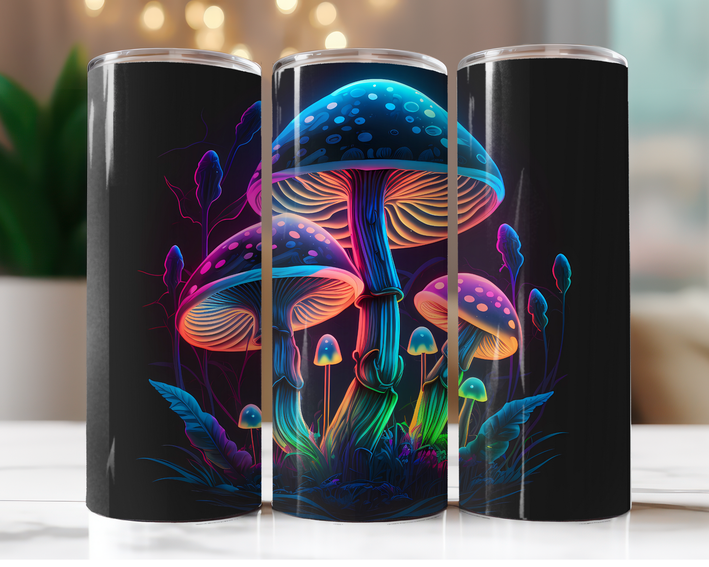 Neon Mushrooms