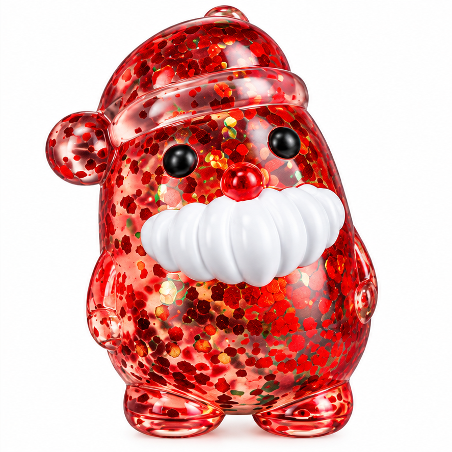 Santa glitter Christmas squishy