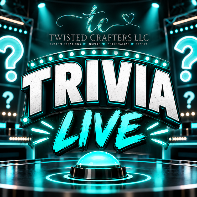 Twisted Trivia Live neon game show lights and buzzer cover